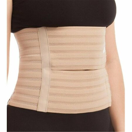 NUTRIONE G AB-309 W XL B 9 in. Breathable Abdominal Support Binder, Beige - Extra Large NU2997956